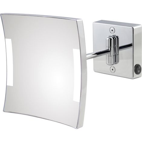 Koh-I-Noor Quadrolo led hotel h60/1kk3 specchio ingranditore x3 da parete 1 braccio, illuminazione a led codice prod: H60/1KK3