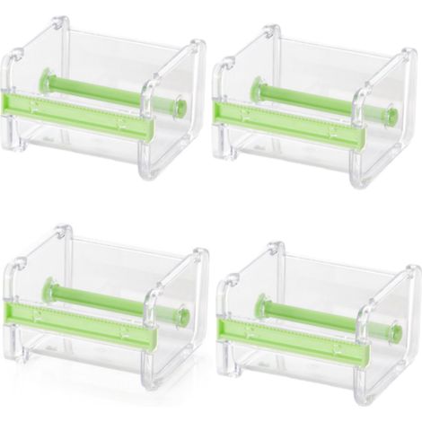 Distributeur De Ruban Adhésif - En Plastique Durable - Pour Loisirs Créatifs Et Organisation - Lot De 4 (1/5)
