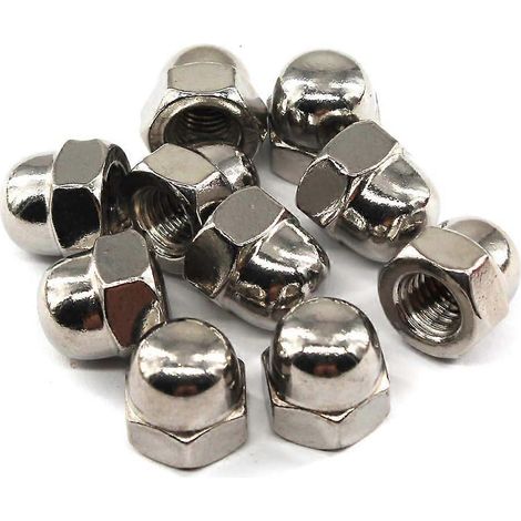 Jeu de 30 écrous hexagonaux à tête conique M6 en acier inoxydable 304 (1/4)