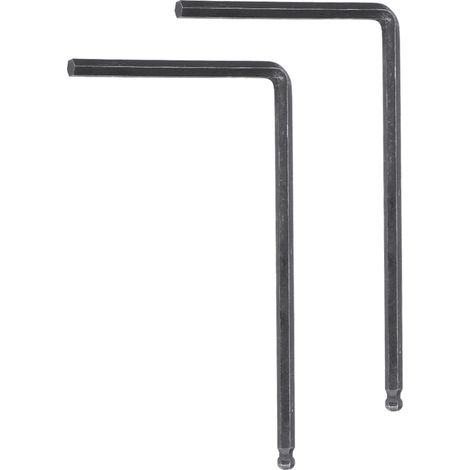 4mm/5mm Inbusschlüssel mit Kugelkopf zur Einstellung des Halses einer Martin-Akustikgitarre - Set mit 2 Werkzeugen (Schwarz, 5mm) (1/5)