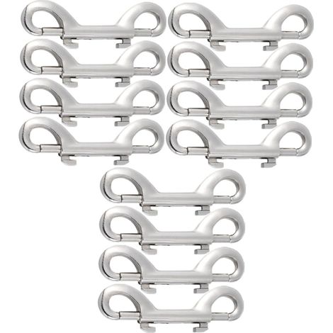 Unomor Lot de 12 mousquetons métalliques pour laisse d (1/5)