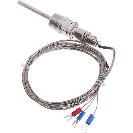 Sonde de température RTD Pt100 L 5 cm, filetage NPT 1/2" avec connecteur détachable (1/5)