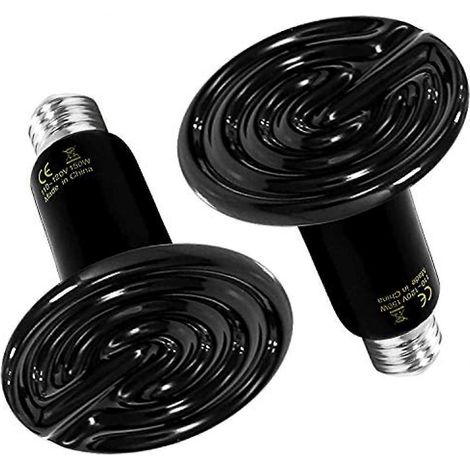 Ampoule chauffante en céramique Simple Deluxe 150 W pour reptiles, sans émission de lumière, idéale pour les amphibiens et les poussins en incubation (1 unité / 2 unités). (1/5)