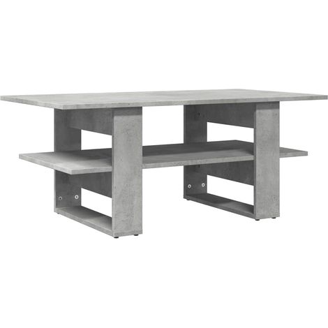 vidaXL Tavolino Salotto Grigio Cemento 102x55x42 cm Legno Multistrato (1/5)
