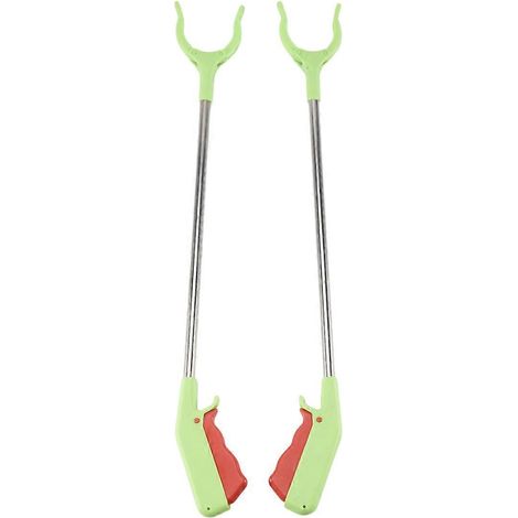 2X Pince Ramasse-Déchets, Outil de Jardin avec Griffe pour Collecte, Longueur 60 cm (1/5)