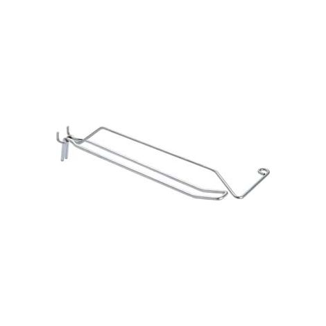 GANCI A 2 FILI CON PORTAPREZZI PER PANNELLI FORATI- - ø mm.3,8x5x400 l. - 5 pezzi