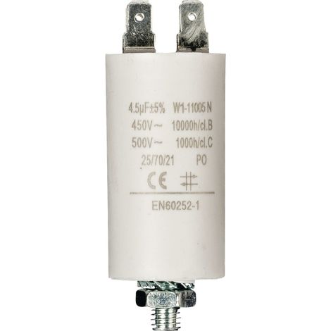 Condensateur Fixapart W1-11005N 4,5 uf / 450 V + Terre