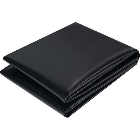 Bâche pour Étang en PVC, Robuste Noire Bâche de Bassin 2M X 3M, Bâche Liner pour Bassin Flexible Durable Préformée pour Bassin à Poisson Cascade de Jardin, Fontaines, Jardins d'eau Cascades (1/5)