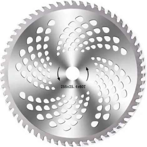 Tondeuse,Disque de coupe pour tondeuse à gazon, lame tranchante, brosse à bois, pièces de tondeuse à gazon, outils - 60 dents (1/4)