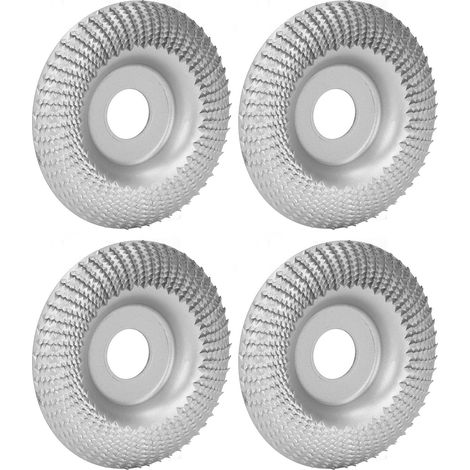 4 Stück Schleifscheiben 16 mm Edelstahl Schnellbearbeitung zum Schnitzen, Formen, Schleifen, Polieren und Polieren Silber (1/5)