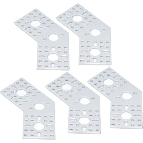 Plaques de fixation perforées en alliage d'aluminium (lot de 5) pour robots et équipements d'ingénierie pièces fixes de connexion 3108-0002-0003 (1/5)