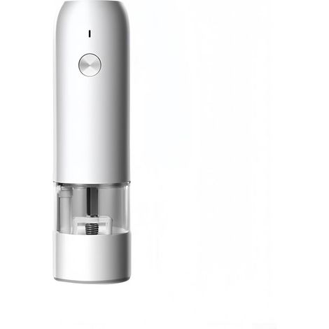Moulin à poivre électrique, inox, blanc, rechargeable, USB (1/5)