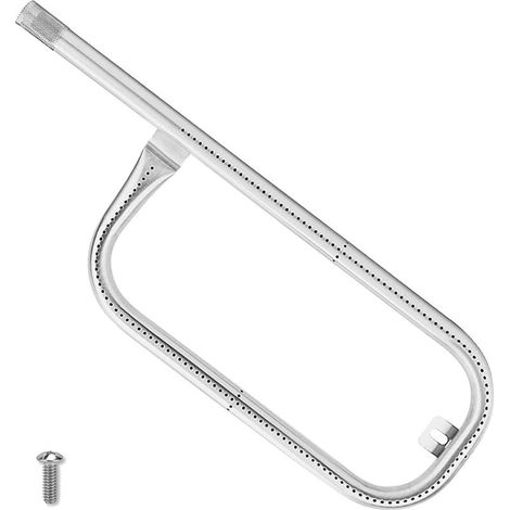 Tube de brûleur en acier inoxydable, pièce de rechange pour barbecue, accessoire de barbecue pour cuisine en plein air, qualité 304, répartition homogène de la chaleur, 432 x 146 cm (1/4)