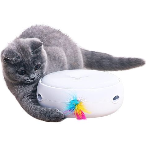 Jouet interactif électrique pour chat, intelligent et autonome, idéal pour stimuler l’activité et l’éveil félin (1/5)