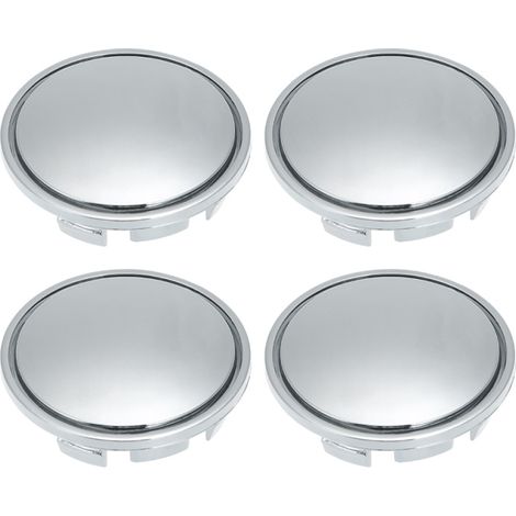 56 mm universelle Radnabenkappen aus silberchromfarbenem ABS (4er-Set).