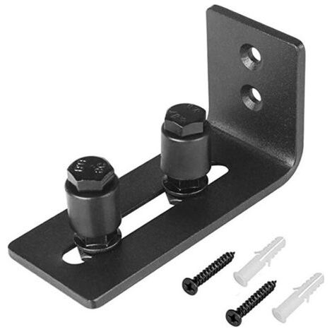 Guide pour portail Rails au sol coulissants 1 pièces Fontainebleau 115X50X65X5mm (le noir)