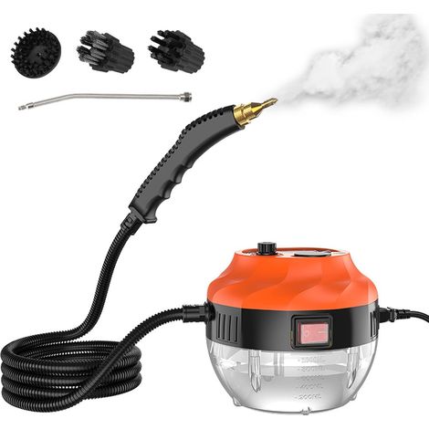 Appareil de nettoyage vapeur portable haute pression deux mille huit cents watts avec trois brosses pour maison et voiture (1/5)