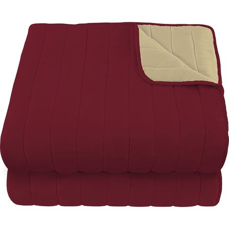 Trapuntino Doubleface Matrimoniale 100gr Bordeaux/Panna (1/3)