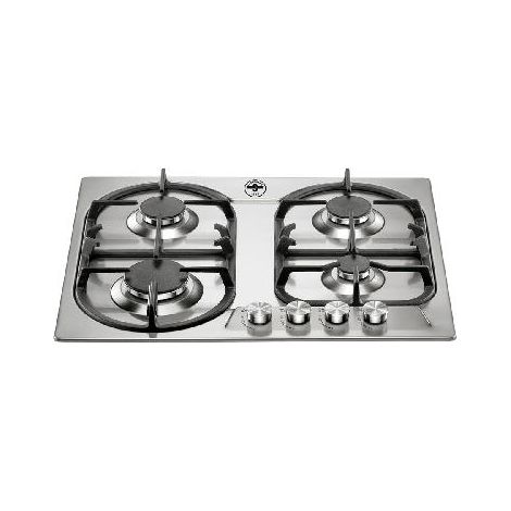 Bertazzoni La Germania P6401D9X/19. Colore del prodotto: Acciaio inox, Posizionamento dell'apparecchio: Da incasso, Dimensione della larghezza del piano cottura: 60 cm. Bruciatore piccolo: 1000 W, ... (1/2)