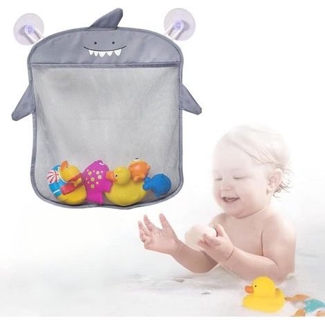 Bolsa de malla para juguetes de baño，red de drenaje，para organizar y guardar en el baño (1/4)