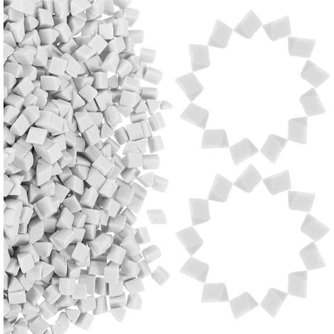 Abrasif Triangulaire en Céramique en 4 Mm Blanc pour Polissage Naturel et Fin des Pierres Précieuses, pour Bijouterie et Meulage Précis (1/5)