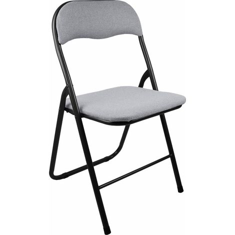 SEDIA PIEGHEVOLE BOUCLE POLO GRIGIO CHIARO 6