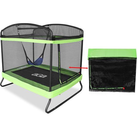 Aga Schutznetz für rechteckiges Trampolin 122x183 cm Hellgrün (1/3)