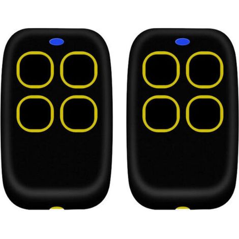 2PCSTélécommande portail universelle 4 en 1, télécommande rolling code universel multifréquence de 250 à 913 mhz. Radiocommande portail programmable version mise à jour avec liste de compatibil