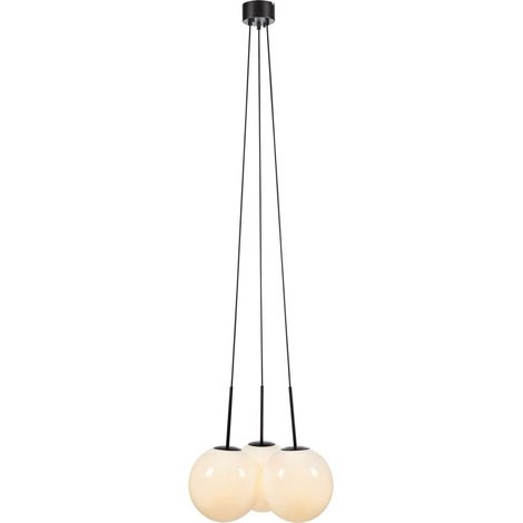 Markslojd DIONE Plafonnier Rond 3 Globe Light Blanc, Noir (1/3)
