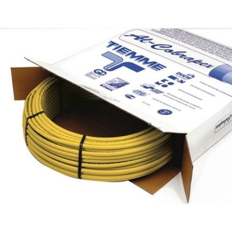 TUBO MULTISTRATO GIALLO NUDO USO GAS TIEMME Diam. 16 x 2