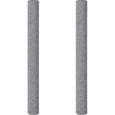 Tissu non tissé pour peinture antidérapante, 2 feuilles, 5 mètres, 220 grammes par mètre carré, gris. (1/5)