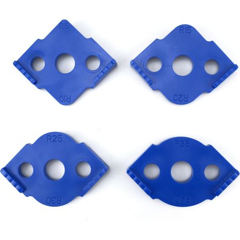 Gabarits de fraisage pour rayon de courbure (lot de 4) - Machine à découper et fraiser les angles courbes (1/5)