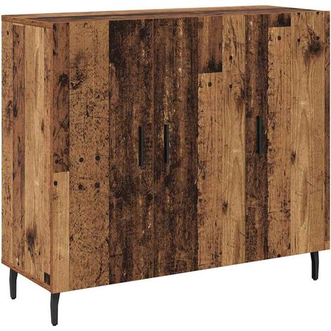 Buffet,Bahut,Meuble de Rangement Marron 90 x 34 x 80 cm Bois d'ingénierie CFW60506 (1/5)
