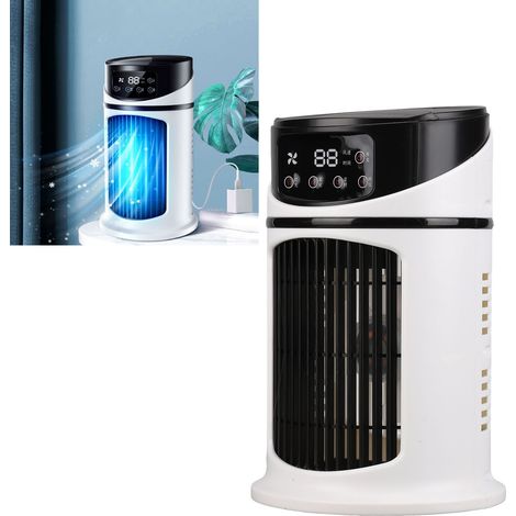 Mini climatiseur portable, ventilateur rafraîchissant à eau, ventilateur climatiseur multifonctionnel (1/5)