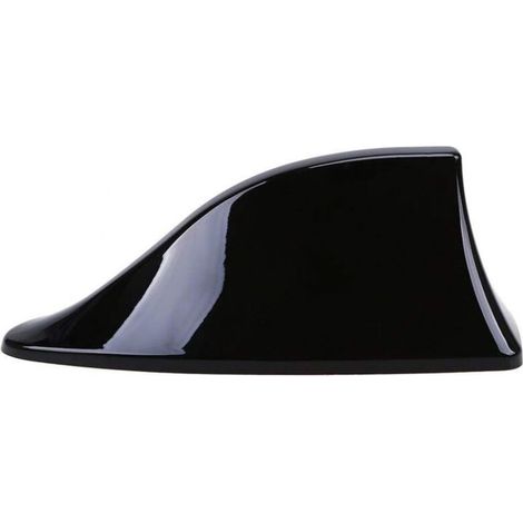1PC Universal Car Shark Fin Antenna - FM/AM Radio Aerial with Waterproof Adhesive Base for Auto SUV Truck Van (Black) (1/5)