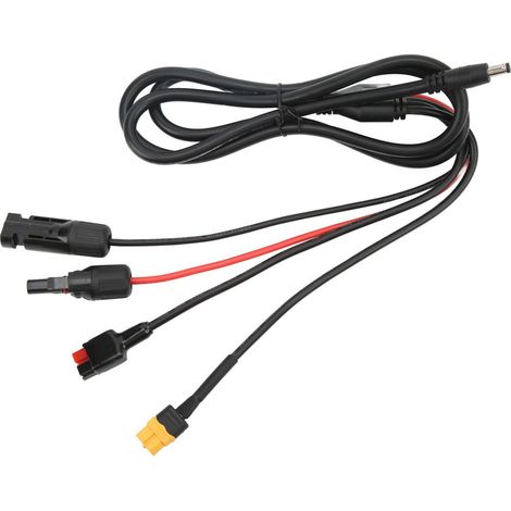1 Câble d'extension panneau solaire,connecteur DC 5.5x2.1mm,fil 16 AWG,1.52m,pour générateur solaire (1/5)