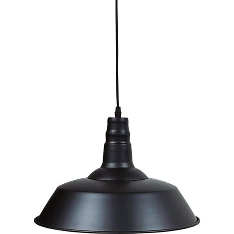 Lampadario a sospensione serie "Kayes" E27 (40W massimo 230V) IP20 Ø36cm colore nero