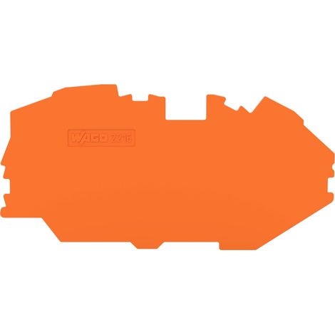 WAGO Abschluss-/Zwischenplatte 1mm orange 2216-7692 20 Stk (1/2)