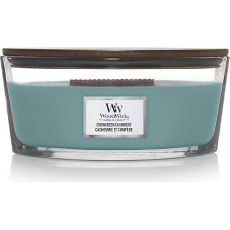 Candela profumata Ellisse Cashmere Blu di Woodwick (1/2)
