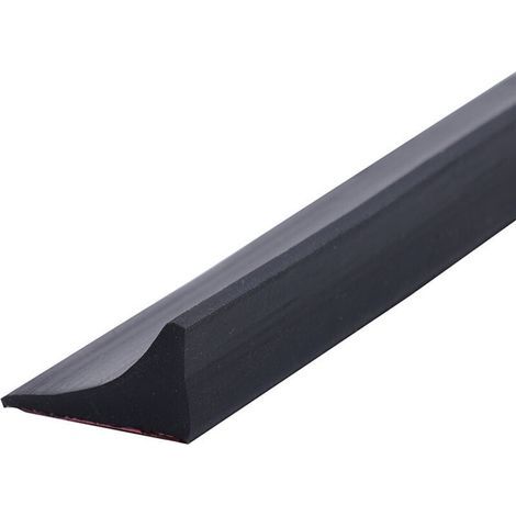 100CM Silicone Shower Barrier, Self-Adhesive Anti-Overflow Shower Threshold Barrier, Shower Water Barrier, Shower Threshold Water Barrier, Foldable Shower Barrier for Bathroom Floor - Black (1/5)