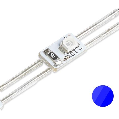 LED Module SMD2835 2 Chip 12V 0,24W 38LED/m 5 Meter - Lichtfarbe: Blau (1/5)