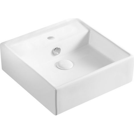 Lavabo da appoggio mod. la41 cm 38 x 38 bianco (1/4)
