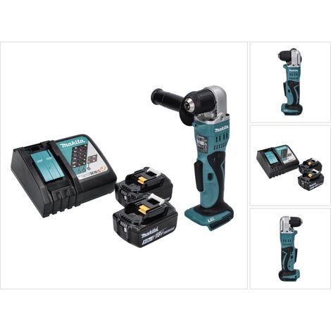 Makita DDA 351 RT trapano angolare a batteria 18 V 13,5 Nm + 2x batteria ricaricabile 5,0 Ah + caricatore