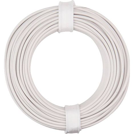 150-015 Fil de câblage 1 x 0.50 mm² blanc 10 m S635022