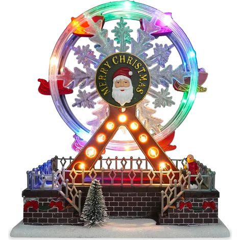 Ruota Panoramica Natalizia Joywheel Con Luci Led, Movimento E Musica (1/5)