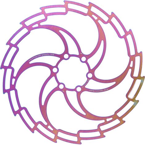 Frein à Disque Vélo 180MM Acier Inoxydable Électrodéposé Léger et Éblouissant (1/5)