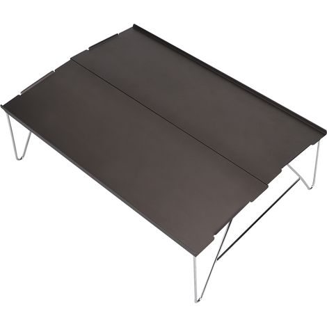 Table de pique-nique pliante portable en alliage d'aluminium pour la randonnée et les barbecues (1/5)