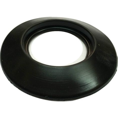 Rosone coprimuro in silicone nero diametro 80 tubo per fumi linea Pellet acciaio