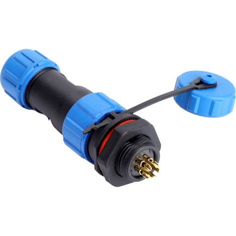 Connecteur de prise en plastique étanche IP67 SP13 à 5 broches (5 broches) (1/5)