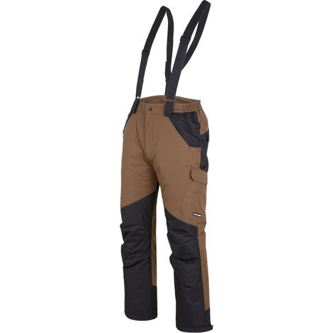 Pantalon isolant à bretelles, marron-noir, taille M, CE, Lahti (1/2)
